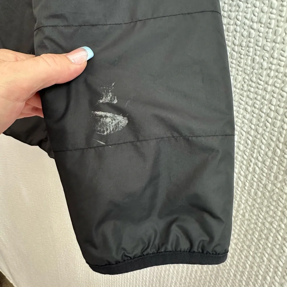 Athleta Girl Cool Days Black Jacket Faux Fur Size: 14